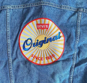 Vintage NOS Levi Strauss Blue Denim Jacket Patch Levi's Jeans Red Tab NWT USA B - Picture 1 of 7