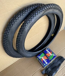 20 x 2.125 Bicycle Tires + Tubes Bundle All Black Cross Ranger Rough Terrain BMX - Picture 1 of 8