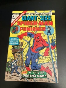 GIANT-SIZE SPIDER-MAN #4, PUNISHER *Key! Bk* VF+ BEAUTY! Super Bright & Glossy! - Picture 1 of 6