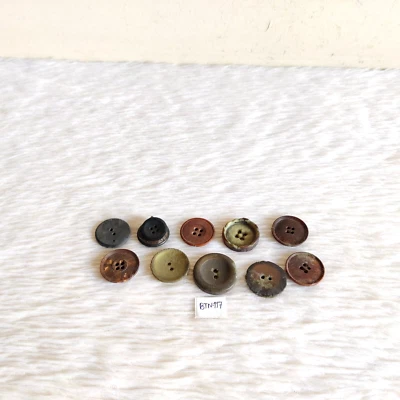 Vintage Different Bakelite Buttons Old 10Pcs BTN117 - Image 1 of 4