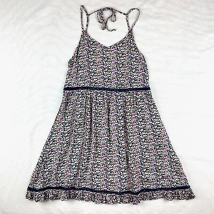 New Molly Bracken Ditzy Floral Print Back Tie Tank Dress Size S - Picture 1 of 8