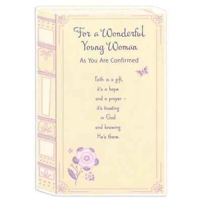 Sweet CONFIRMATION Card FOR A WONDERFUL YOUNG WOMAN by American Greetings +✉ - Image 1 of 4