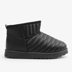 Ardene schwarze Kunstleder gesteppt Lammfell Thinsulate Stiefeletten 7 - Bild 1 von 9