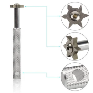 (Silver) Golf Club Sharpener With 6 Heads Re Grooving Tool And Cleaner - Picture 1 of 9