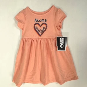 Black History Month Akoma Graphic A-Line Dress Toddler 2T Stretch Pink - Picture 1 of 10