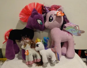 Rare My Little Pony Plush Lot x 4 Build a Bear BAB & TY Tempest Shadow Twilight - Picture 1 of 4