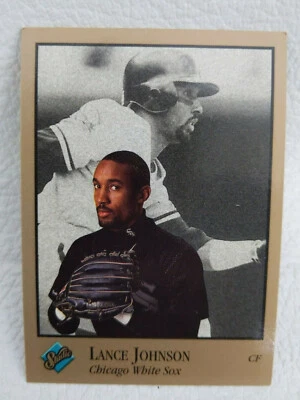 1992 Leaf Studio Baseball Card #154 Lance Johnson  - Image 1 of 4