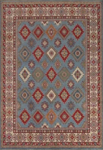 Southwestern Kazak Area Rug 8x10 Hand-knotted Wool Bedroom Size - Picture 1 of 12