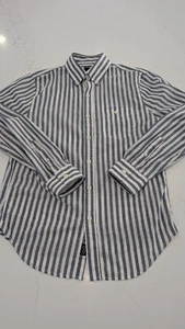 Todd Snyder Slim Fit Summerweight Favorite Shirt in Blue Stripe Size Small - Picture 1 of 9
