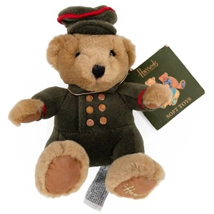Vintage 2000 Harrods Doorman Mini Teddybär Stofftier unbenutzt mit Etikett - Bild 1 von 2