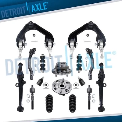 Kit de cojinete de cubo de rueda de brazos de control delanteros de 16 piezas para Honda Accord 1990-1993 2,2 L Foto 1 de 4
