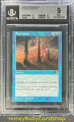 MTG Stronghold 1998 Evacuation BGS 9.0 MINT English STH Rare - Image 1 of 4