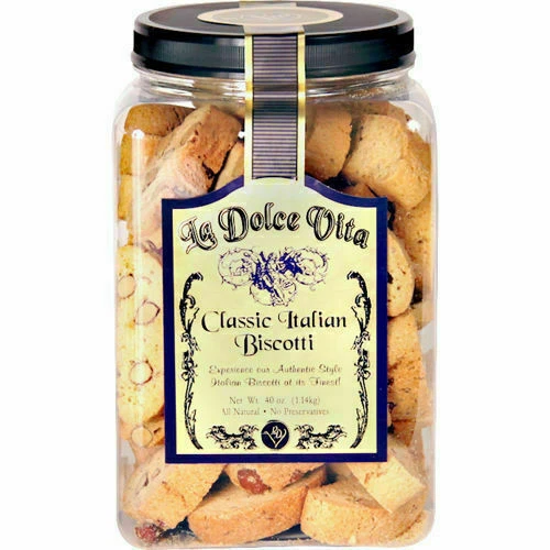 Dolce Vita Classic Italian Biscotti of Jar - 40oz