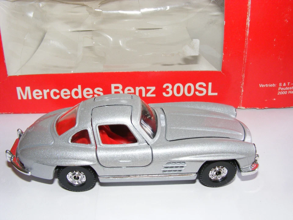 Corgi Toys S&T Vertrieb Sonderverpackung Mercedes Benz 300 SL silber Modellauto - Bild 1 von 4
