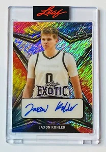2022-23 Leaf Exotic Auto Peacock Shimmer Jaxon Kohler Michigan State ARC 1/5 - Picture 1 of 2