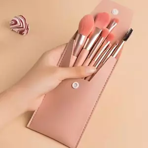8Pcs Make up Brush Set Buffer Powder Contour Eyeshadow With Pouch Brushes Set UK - Picture 1 of 7