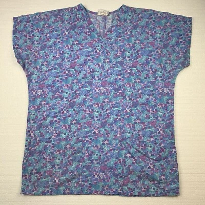 simply basic womens size small careerwear scrub top - Image 1 of 4