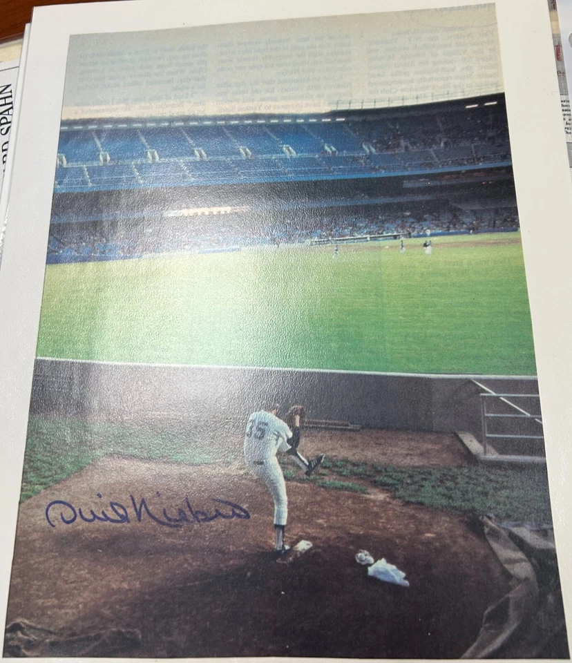 Phil Niekro 8x10 Indians Stadium Autograph HOF died 2020 Mary Fals Collection Foto 1 de 1