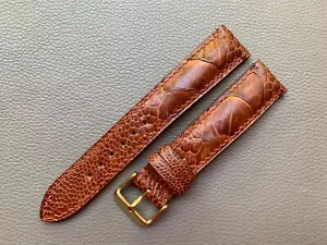 Genuine Real Ostrich skin leather watch strap band 16 17 18 19 20 21 22 23 24mm - Picture 1 of 11