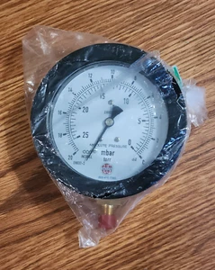 US Vacuum Gauge Dial Torr Gauge, USCG-20, 0-20 TORR (mmHg), 4" Dial, NWOB - Bild 1 von 3