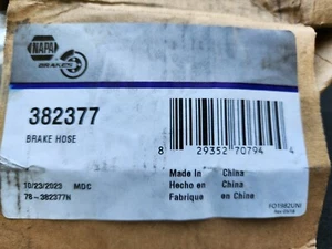 NAPA Ultra Premium Brake Parts Brake Hose 382377 - Imagen 1 de 1
