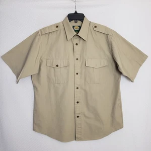 VTG Cabela's Mens Safari Style Shirt. Hunting Fishing Outdoors. Epaulets. SS. L - Picture 1 of 8