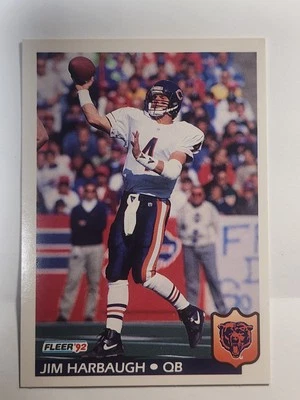 1992 Fleer Chicago Bears #40 Jim Harbaugh - Image 1 of 2