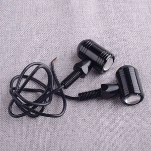 2pc Mini LED Turn Signal Blinker Lights Universal Motorcycle Dirt Bike New - Picture 1 of 5
