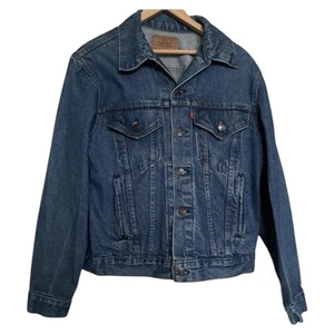 Giacca camionista vintage anni 80 Levis denim 70506-0214 uomo taglia 40 made in USA blu - Foto 1 di 9