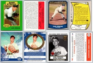 Carl Erskine 4 Card Lot - Brooklyn Dodgers  - Picture 1 of 1