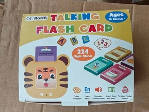 224 WORD TALKING FLASH CARDS EARLY LEARNING TOY 2-6 TODDLER CHILD PRESCHOOL BLUE - Picture 1 of 4