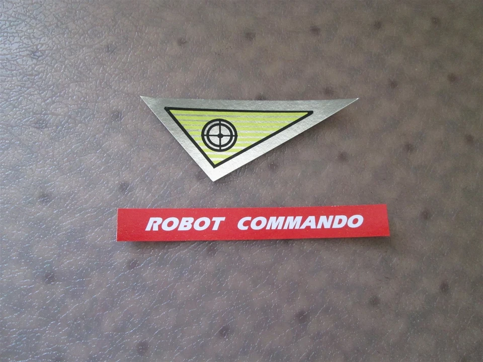 IDEAL ROBOT COMMANDO STICKER SET PRINTED ON PEEL-AND-STICK ! - Image 1 of 1