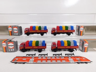 4X Herpa H0 1:87 Mercedes MB Balke Gas Bottiglie Gas Linde Mint+Box #DZ303-0,5 - Immagine 1 di 4