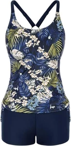 Large (UK Size 16-18) High Waist Tankini Swimwear Jasambac New RRP £25.99 - Picture 1 of 15