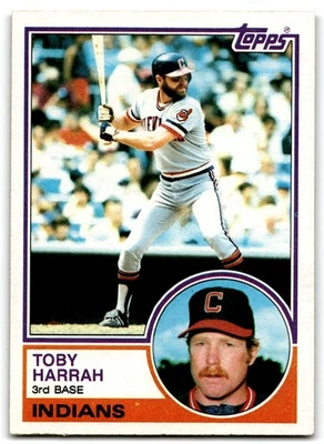 1983 Topps Toby Harrah Cleveland Indians #480 - Image 1 of 2