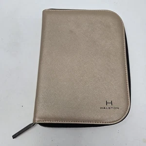 Halston Kunstleder Rosegold Reise Schmuck Etui Neu ohne Etikett - Bild 1 von 4