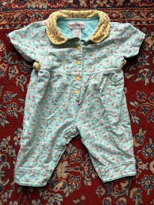 Maglione pagliaccetto vintage anni 90 Gymboree taglia neonato etichetta arcobaleno 100% cotone - Immagine 1 di 4