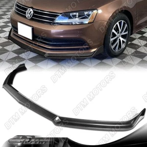 For 15-18 Volkswagen VW Jetta MK6 Carbon Style Front Bumper Lip Splitter Spoiler - Picture 1 of 6