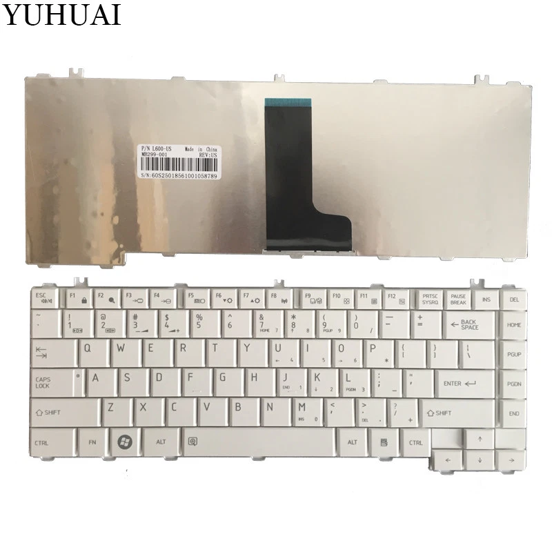 Teclado blanco de EE. UU. para Toshiba Satellite L700 L705 L735 L745D L735D L730D Foto 1 de 1