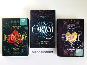 SIGNED Caraval, Legendary, Finale STEPHANIE GARBER 1st Edition/1st Printing HC - Picture 1 of 24