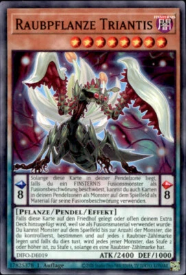 Yugioh DIFO-DE019 Raubpflanze Triantis Common B3114 - Bild 1 von 2