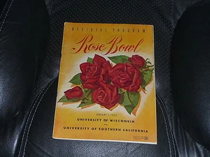  1953 ROSE BOWL PROGRAM USC VS WISCONSIN  - Picture 1 of 1