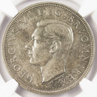 Great Britain UK 1937 HalfCrown 1/2 Crown Silver Proof Coin NGC PF64 George VI - Image 1 of 4