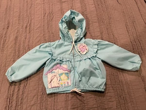 Girl's Vtg GOOD FRIENDS Blue Home & Heart Hooded Full Zip Jacket Size 2T - Picture 1 of 6
