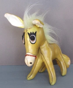 Vintage Stuffed Toy Jestia No. 725 TKR JAPAN 7" Vinyl Sad Donkey Horse 1950-60s - Picture 1 of 16