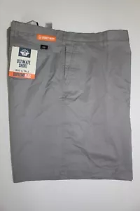DOCKERS ULTIMATE SHORT SUPREME FLEX GREY CHINO STRETCH SHORTS SZ: 58 NWT - Picture 1 of 2