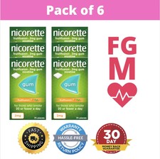6 x Nicorette 2mg Gum Fruitfusion 450 Pieces 03/2023