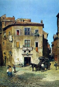 cartolina E.Roesler Franz  Roma Sparita  Albergo Dell'Orso Postcard - Picture 1 of 1