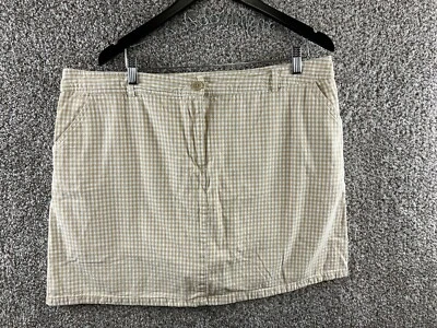 Falda corta blanca Stag Skort para mujer talla 16W bronceada a cuadros guinga|pantalones cortos Foto 1 de 4