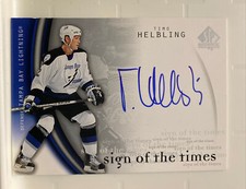 2005-06 SP Authentic Sign of the Times #HE Timo Helbling AUTO